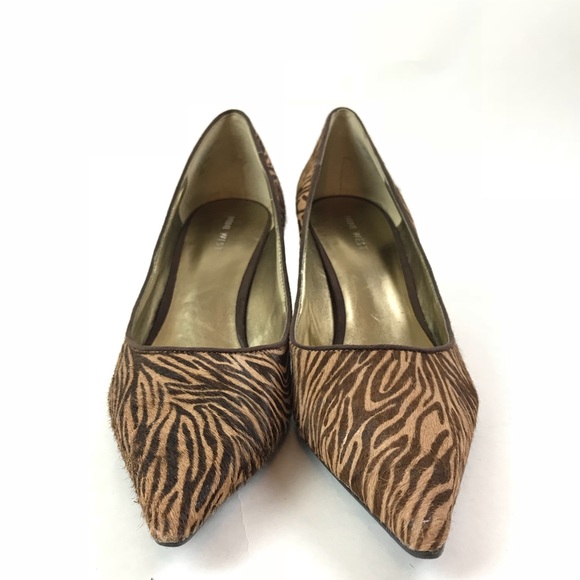 🔥Nine West Brown tan fur animal safari Pumps🔥 - Picture 8 of 8